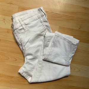 H&M White High Waist Skinny Pants 29